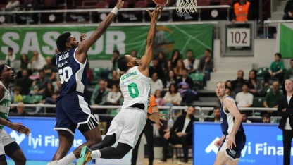 Bursaspor Basketbol - Bahçeşehir Koleji: 75-77