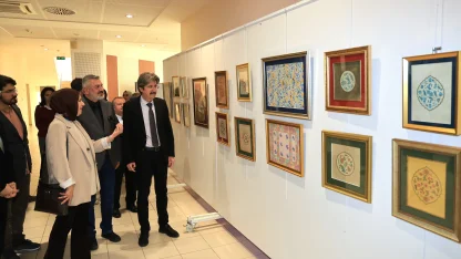 BUÜ’de, Geleneksel Türk Sanatları Bölümü öğrencilerinin eserleri sergilendi