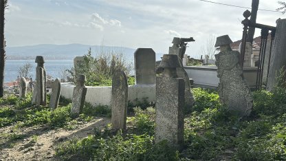 Çanakkale'de tarihi alanda bulunan 829 mezar taşı ve 67 kitabe kayıt altında