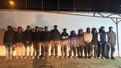 Edirne'de 13 kaçak göçmen yakalandı