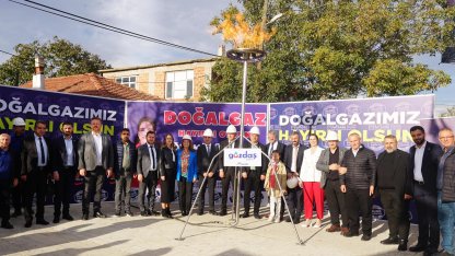 Ergene'de Esenler Mahallesi doğal gaza kavuştu