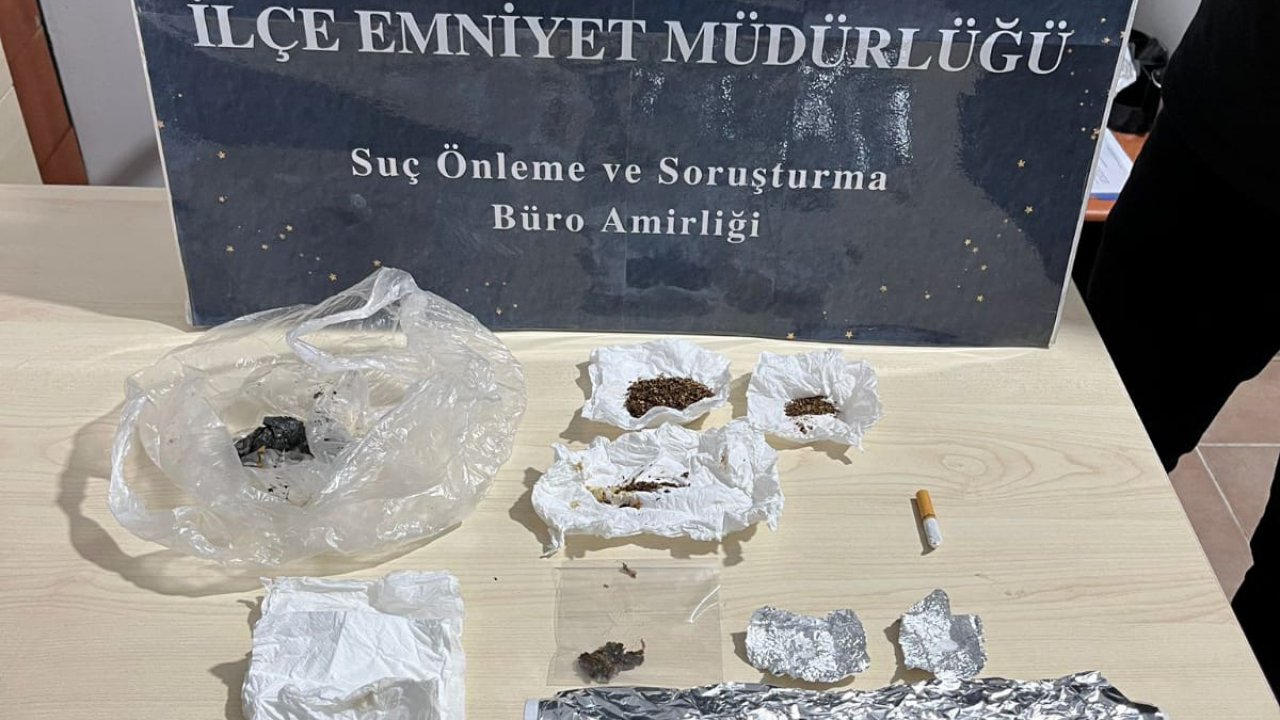 Evinde uyuşturucu ele geçirilen şüpheliye gözaltı