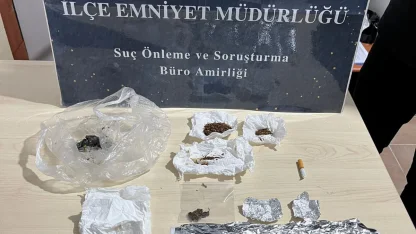 Evinde uyuşturucu ele geçirilen şüpheliye gözaltı