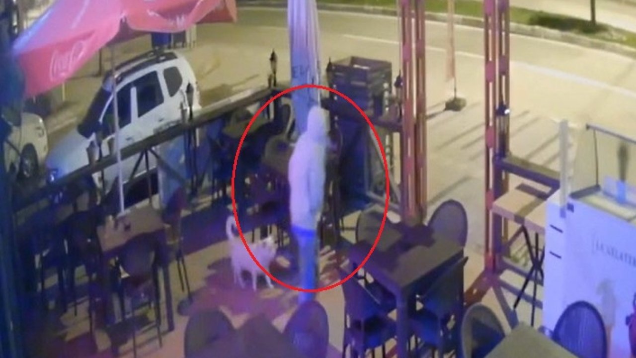 İş yerine defalarca giren hırsızı sopayla kovaladı; o anlar kamerada