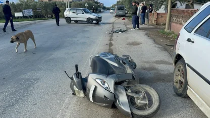 İznik’te otomobil ile motosiklet çarpıştı: 1 yaralı