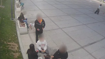 Kirlettikleri parkı, süpürge ve küreklerle temizlediler