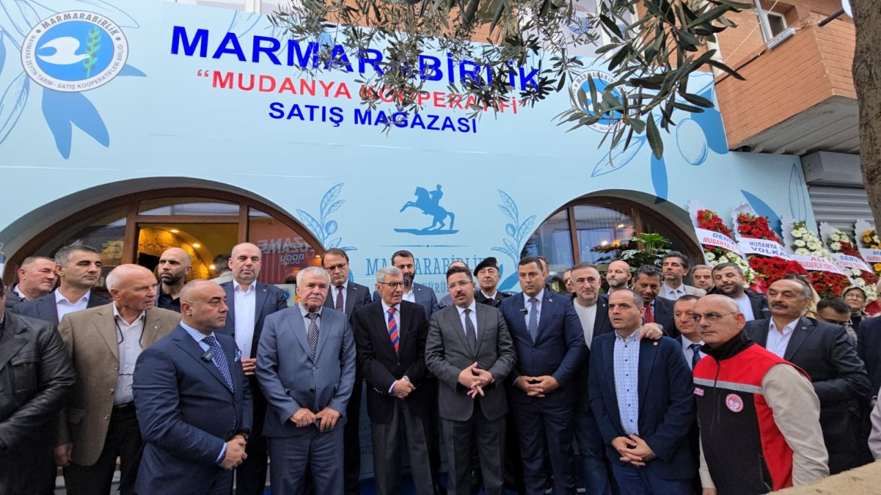 Mudanya Zeytin Kooperatifi ilk satış mağazasını açtı