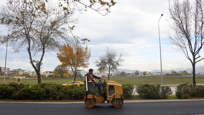 Osmangazi’de park içi yollar yenilendi