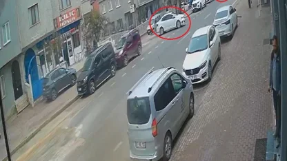 Otomobile çarpmamak için ani fren yapan sürücü, motosikletinin devrilmesi sonucu yaralandı