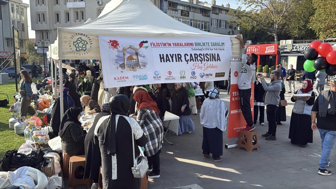 Tekirdağ&#039;da &#039;Filistin&#039;in yaralarını birlikte saralım&#039; kermesi