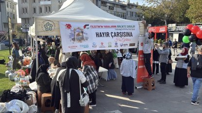 Tekirdağ'da 'Filistin'in yaralarını birlikte saralım' kermesi