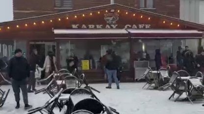 Uludağ’da kar yağışı sürüyor