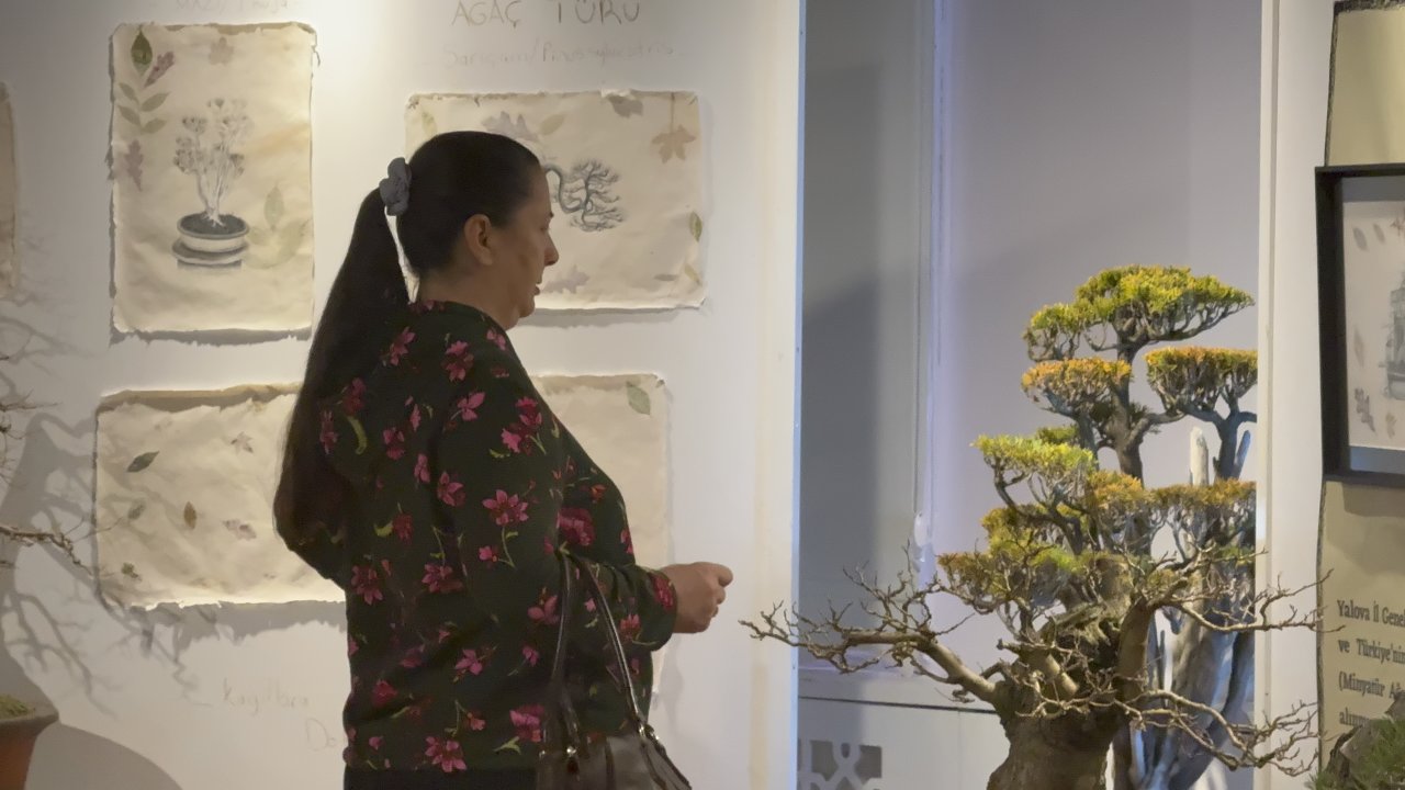 Yalova kağıdına resmedilen 26 eser, &#039;Yalova&#039;nın İzinde&#039; sergisi ile sanatseverlerle buluştu