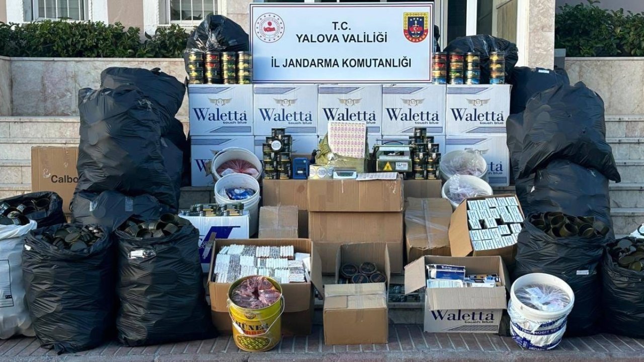Yalova&#039;da 238 kilo kaçak tütün ele geçirildi