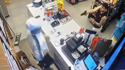 Akaryakıt istasyonunun marketindeki cinayetin güvenlik kamera kayıtları ortaya çıktı