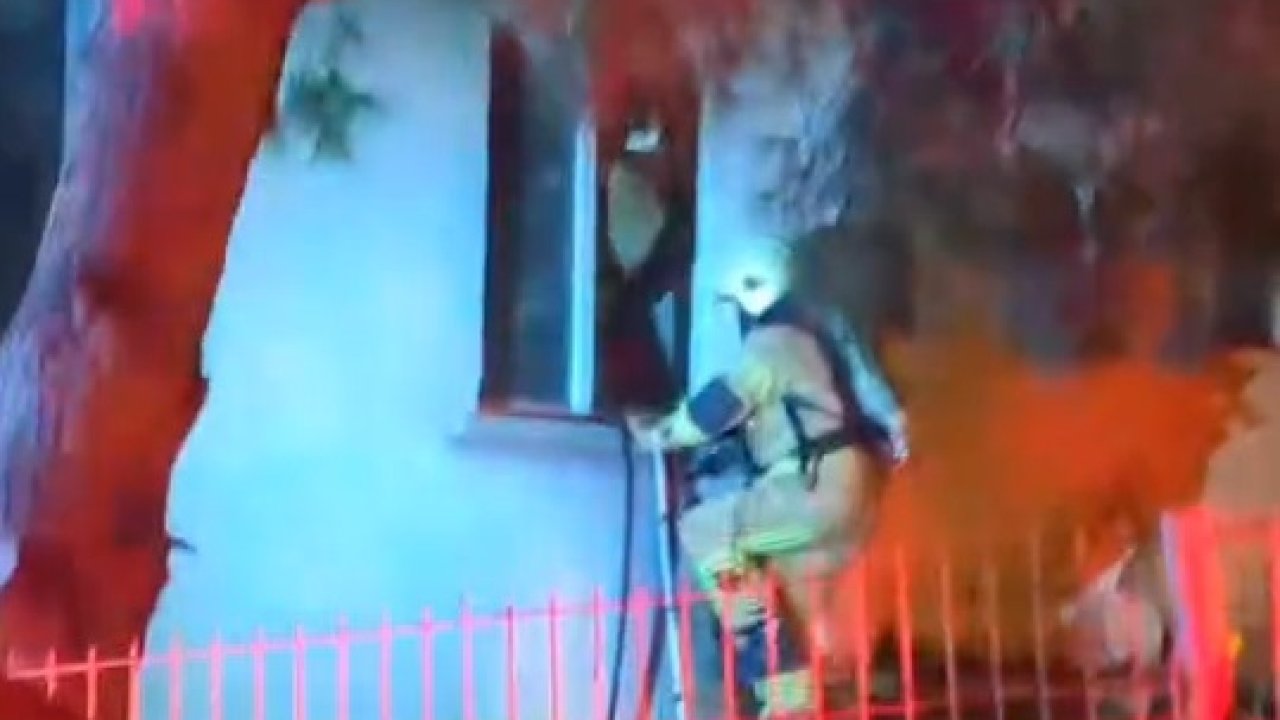 Apartman dairesinde çıkan yangında 1 kişi yaralandı