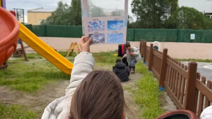 Ayvalık'ta minikler bulutları gözlemledi