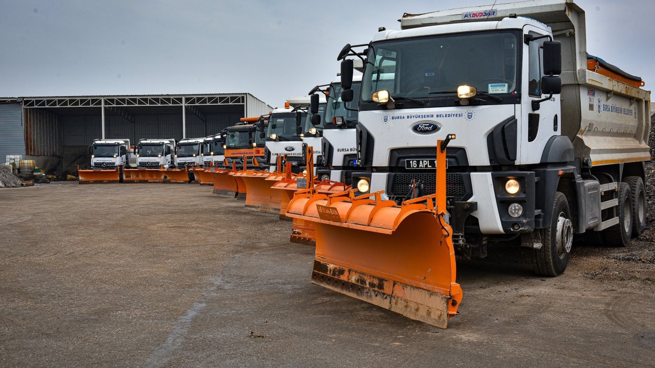 Bursa Büyükşehir Belediyesi’nden kar tedbiri