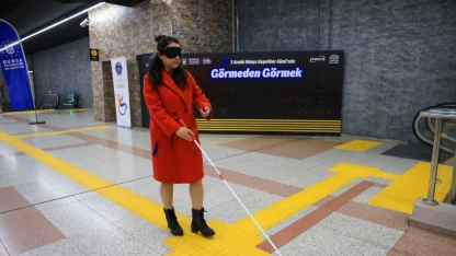 BursaRay istasyonundaki ‘empati parkuru’ ile farkındalık sağlandı