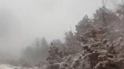 Çanakkale’de mevsimin ilk karı yağdı