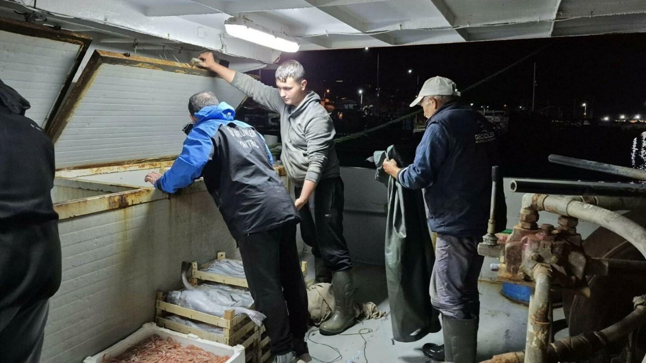 Çanakkale’de yasa dışı avlanan 525 kilo balığa el konuldu