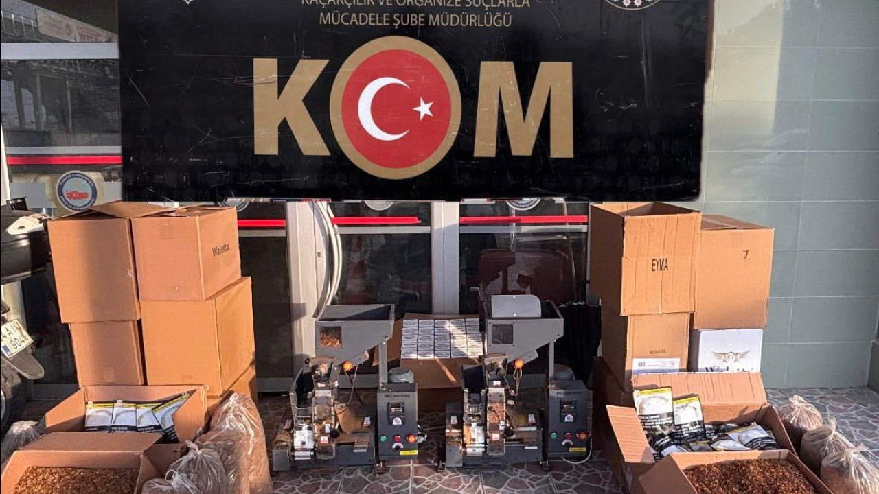 Depoda binlerce makaron ele geçirildi