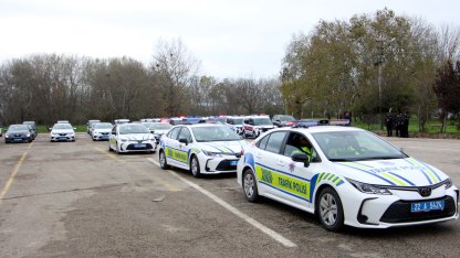 Edirne’de 82 yeni araç jandarma ve emniyet teşkilatı hizmetine alındı