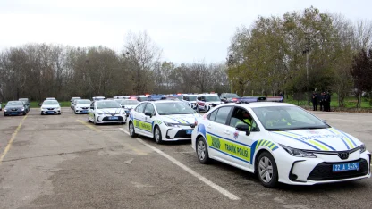 Edirne’de 82 yeni araç jandarma ve emniyet teşkilatı hizmetine alındı