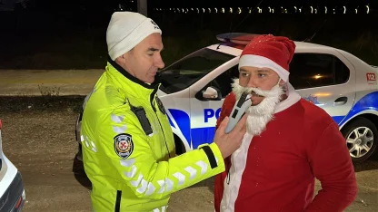 Edirne'de polistan yeni yıla saatler kala huzur uygulaması