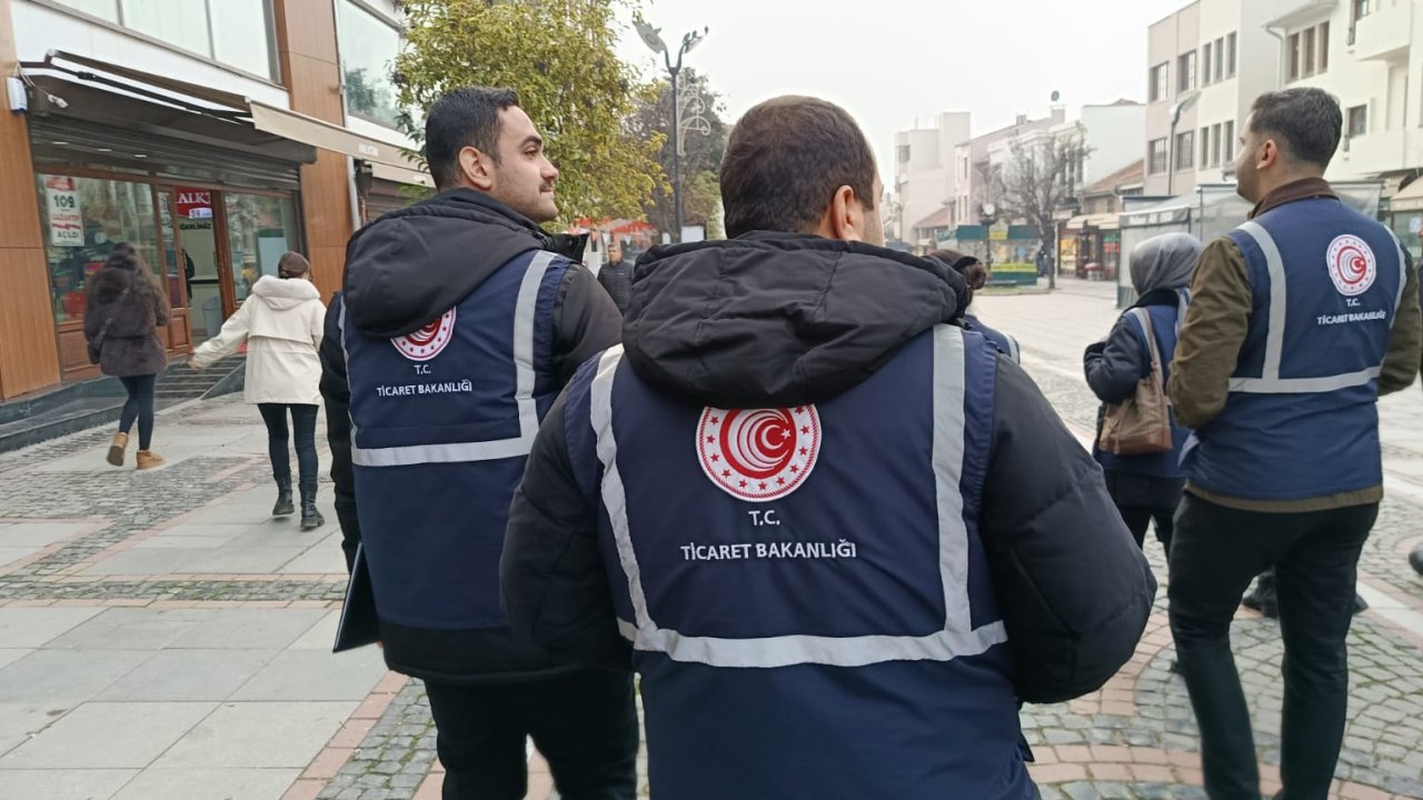 Edirne’de Ticaret İl Müdürlüğü ekipleri, yılbaşı öncesi denetimleri arttırdı