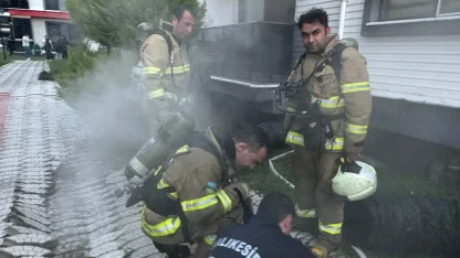 Edremit’te bodrum yangını: 6 kişi dumandan etkilendi