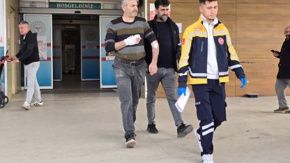 Elini ahşap kestiği makineye kaptıran işçi yaralandı