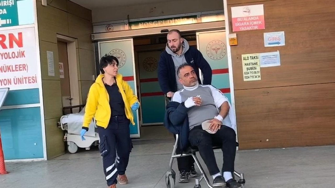 Elini makineye kaptıran işçinin parmağı koptu