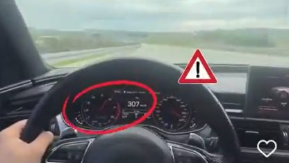 Hız ihlali yaptığı görüntüleri sosyal medyada paylaşan sürücüye 9 bin TL ceza