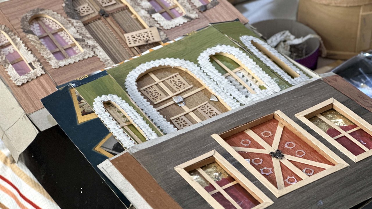 İnşaat ustası babasının yaptığı eski Edirne evlerini, rölyefle buluşturdu / Ek fotoğraflar