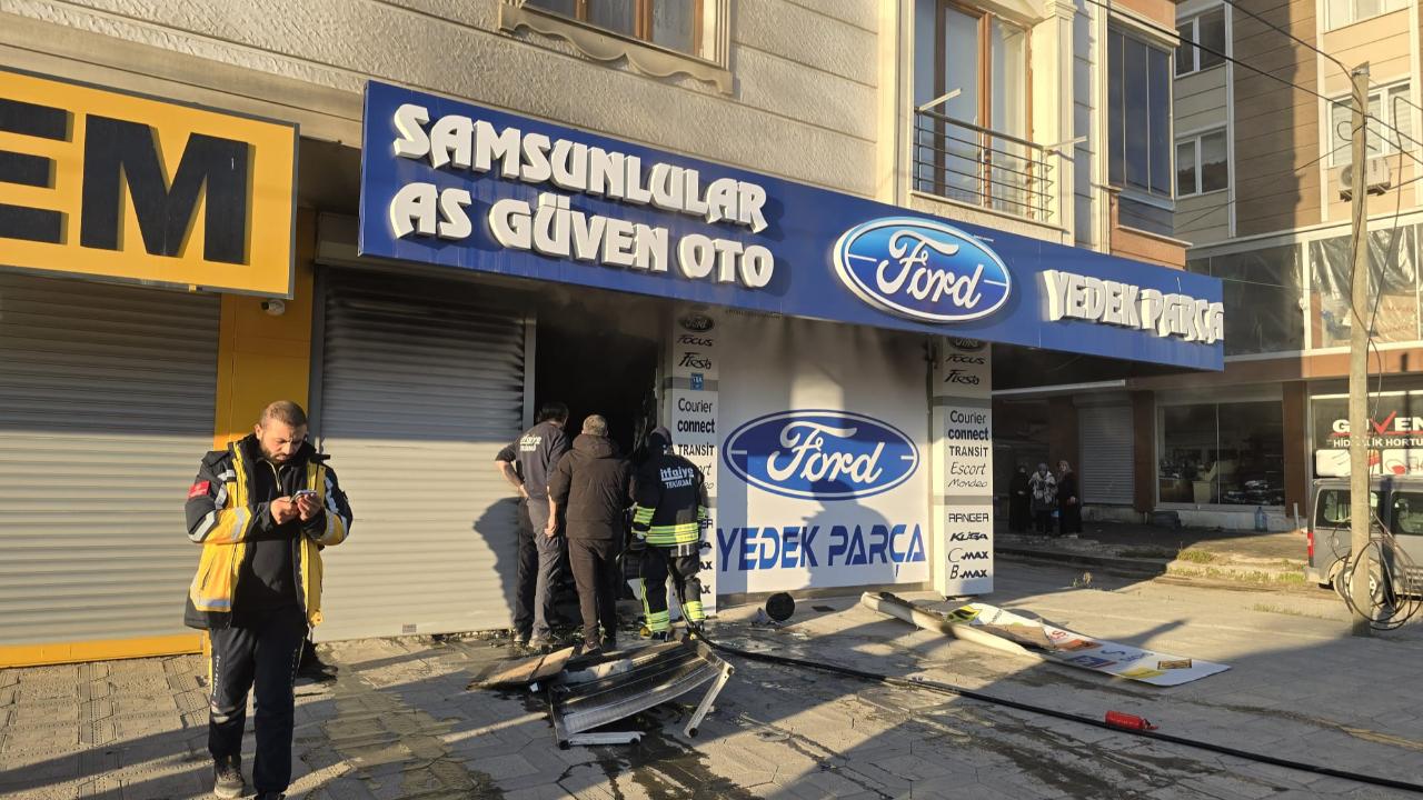 İş yerinde korkutan yangın!