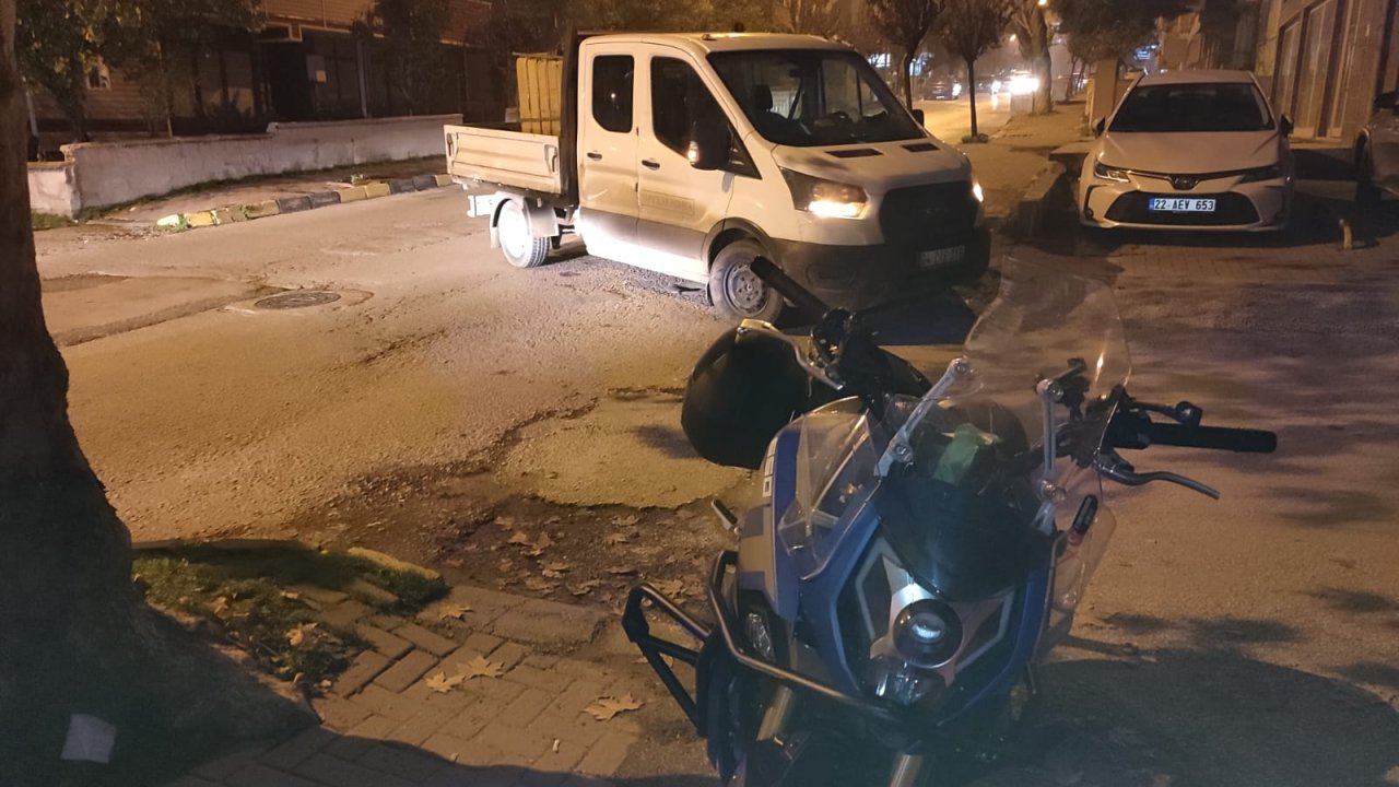 Kamyonete çarpan motosikletin sürücüsü yaralandı