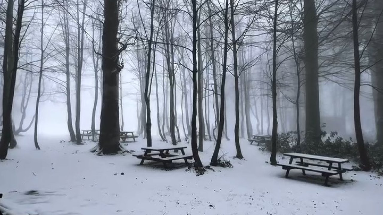 Kartepe’de kar manzarası
