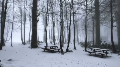 Kartepe’de kar manzarası