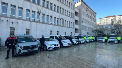 Keşan’da emniyete 10 yeni araç tahsis edildi