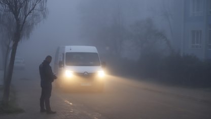 Keşan'da yoğun sis etkili oldu