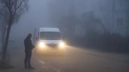 Keşan'da yoğun sis etkili oldu