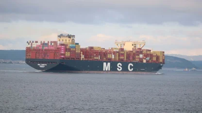 'MSC Türkiye', Çanakkale Boğazı'ndan geçti