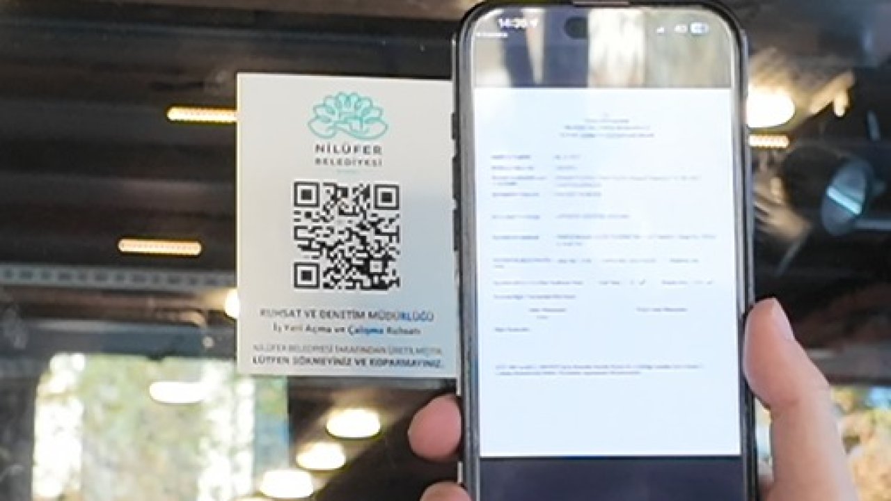 Nilüfer’de QR kod ile ruhsat dönemi başladı