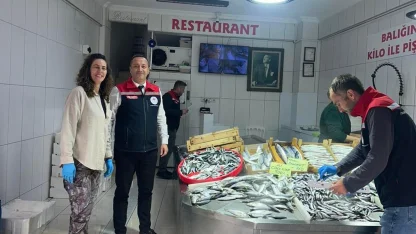 Şarköy'de balıkçılar denetlendi