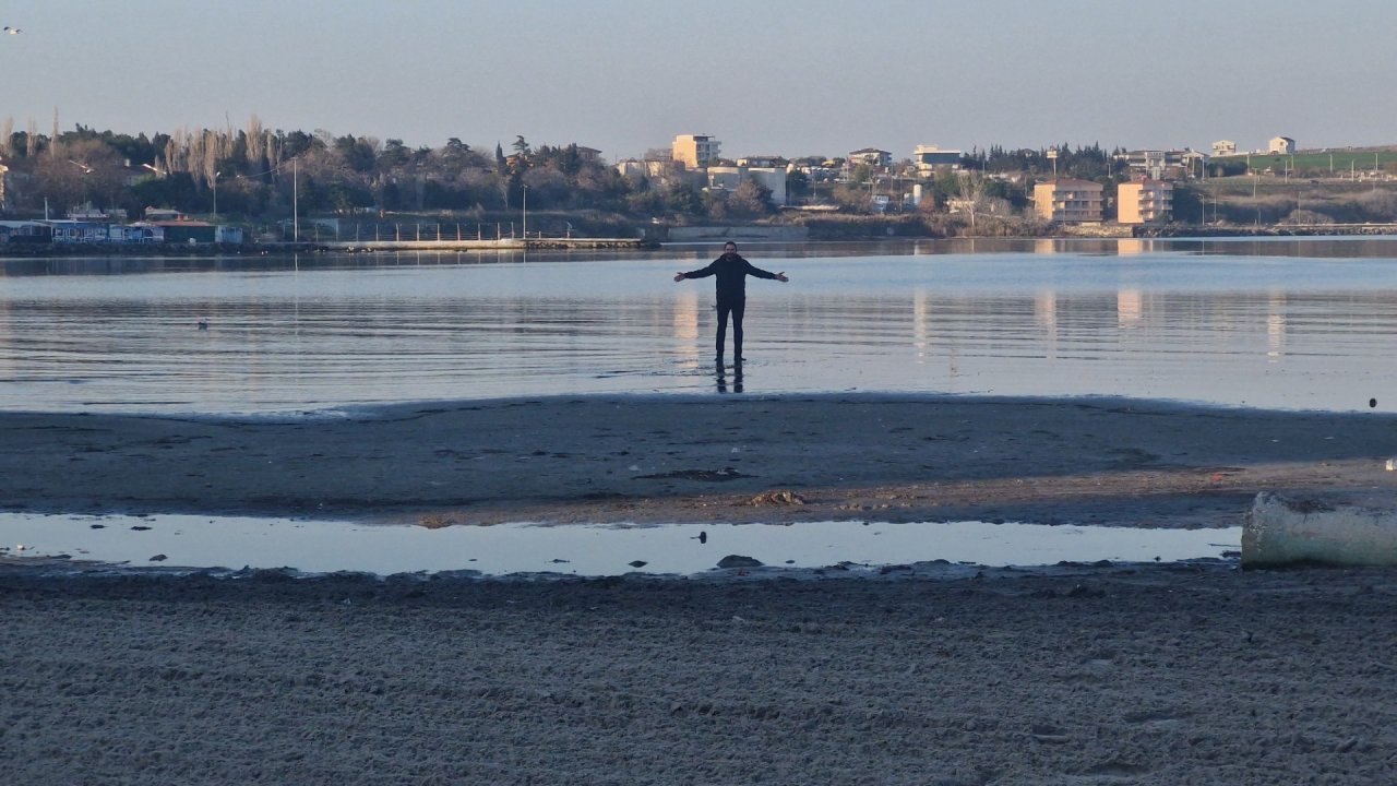 Tekirdağ’da deniz 20 metre çekildi
