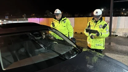Tekirdağ'da yılbaşı tedbirleri kapsamında trafik denetimi