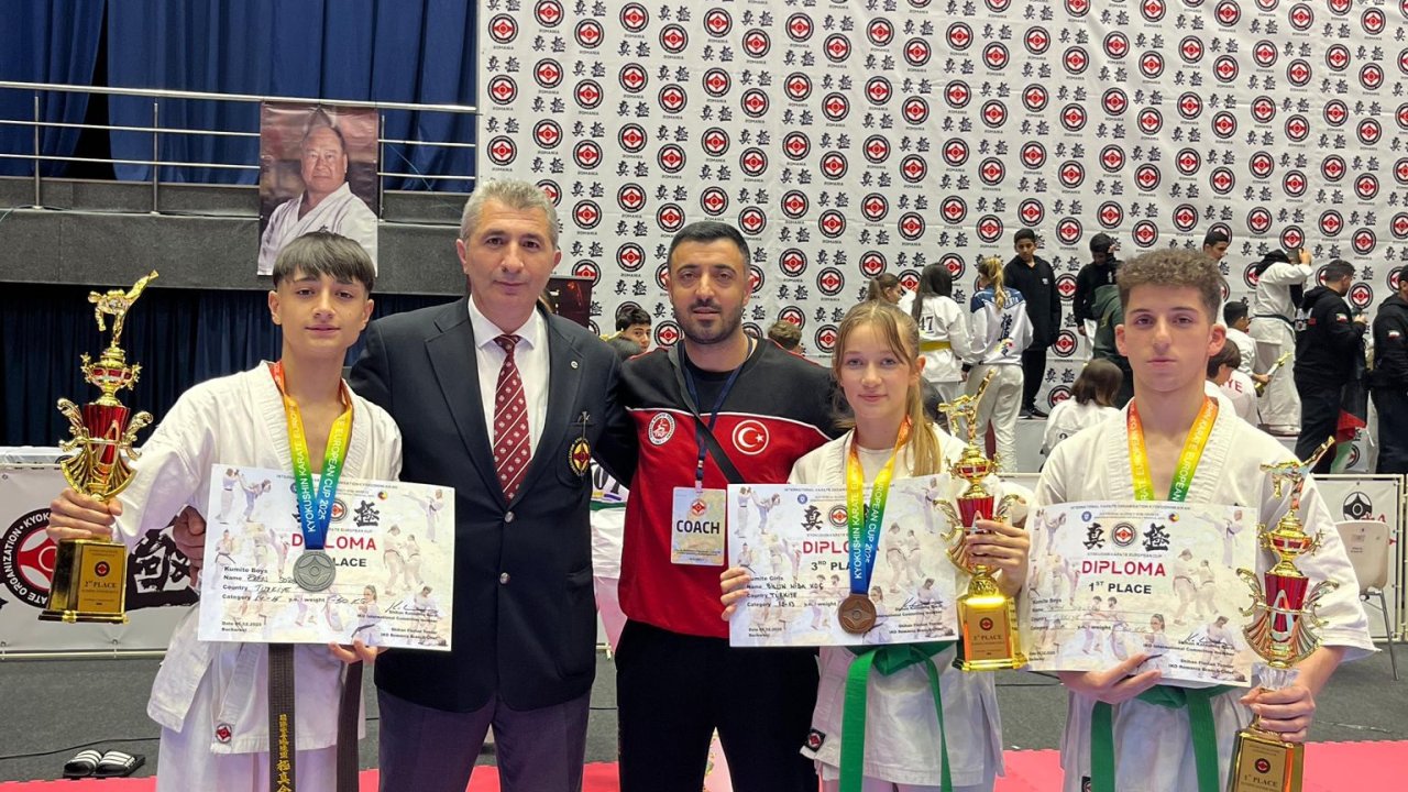 Yıldırım Belediyesi sporcuları Kyokushin Karate Avrupa Kupası’ndan 3 madalyayla döndü
