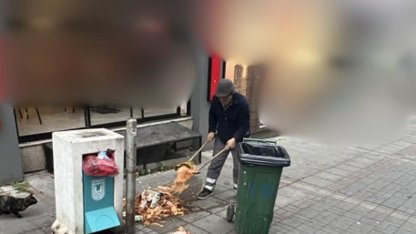 Atıklarını yola döken işletmeye 30 bin lira ceza