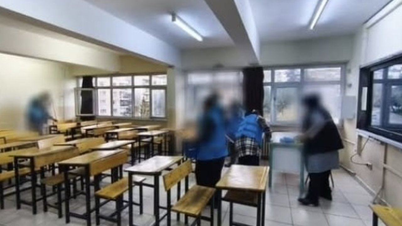 Bursa’da denetimli serbestlik kapsamındaki yükümlüler, okulları temizledi